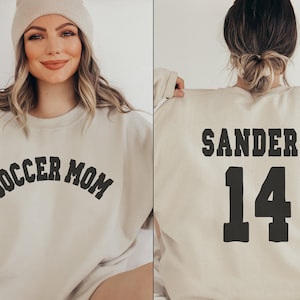 Soccer Mom Sweatshirt | Custom Soccer Mom Gift | Soccer Mama Crewneck | Soccer Sweatshirt | Gift for Soccer Mom | Soccer Shirt | Mom Shirt