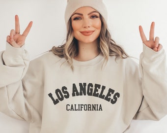 Los Angeles Sweatshirt, Los Angeles California Crewneck, Moving to Los Angeles Gift, Los Angeles Travel, Los Angeles CA Souvenir, LA Shirt