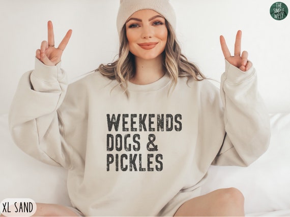 Pickle Sweatshirt, Pickle Crewneck, Dill Pickle Lover Gift, Pickle Jar Shirt, Canning Season Shirt, Retro Distressed Pickle Sweater