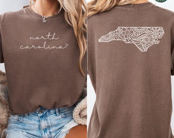 North Carolina Comfort Colors Shirt, North Carolina Crewneck Tee, Moving to North Carolina Gift, North Carolina Home State Shirt, NC Apparel
