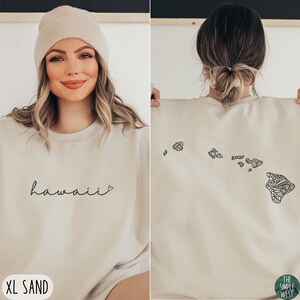Hawaii Sweatshirt | Floral Hawaii Crewneck Pullover | Women’s Hawaii Home State Sweater | Hawaii  Sweatshirt | Neighbor Xmas Gift