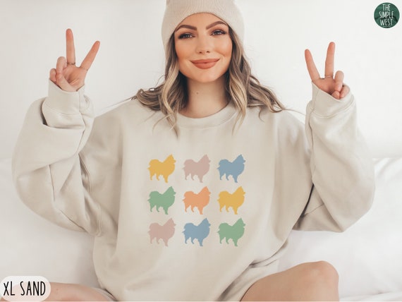 Pomeranian Sweatshirt, Pomeranian Crewneck, Retro Pomeranian Pomeranian Sweatshirt, Pomeranian Crewneck, Retro Pomeranian