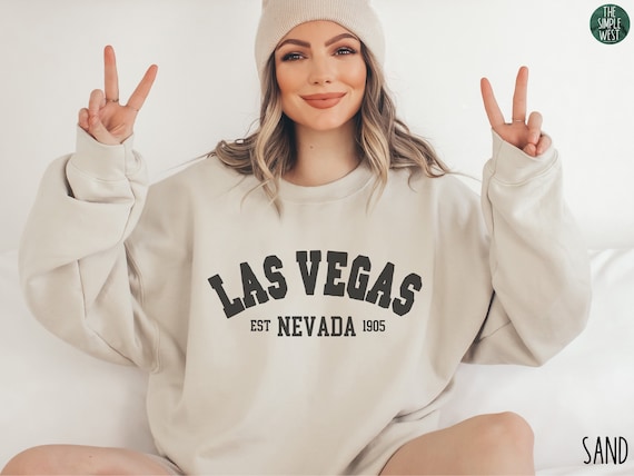 Las Vegas Sweatshirt, Las Vegas Nevada Crewneck, Las Vegas Travel