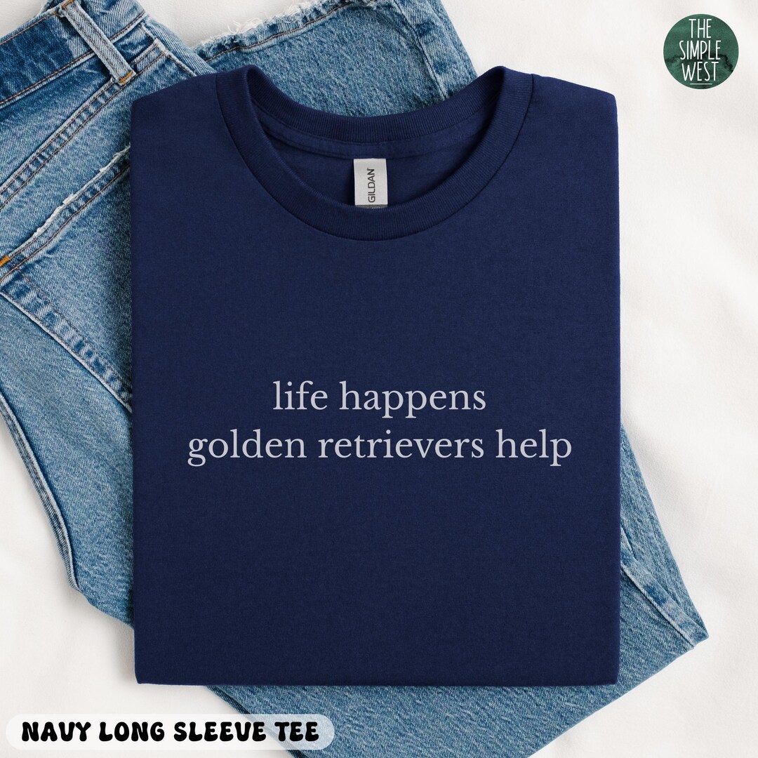 Golden Retriever Long Sleeve Shirt, Golden Retriever Mom Gifts, Goldie ...