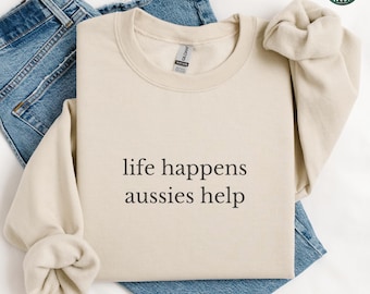 Australian Shepherd Sweatshirt, Aussie Dog Gifts, Aussie Mom Hoodie, Australian Shepherd Mama Shirt, Funny Aussie Crewneck Apparel