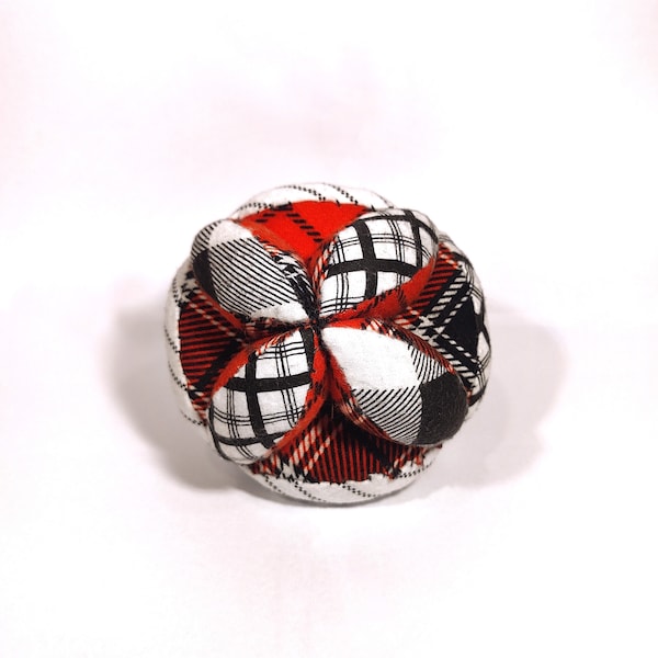 Montessori Ball- Takane Ball- Grasping Puzzle Ball- High Contrast Ball- Ribbon Bell- Infant Ball- Baby Gym Toy- Newborn Gift- Sensory Ball