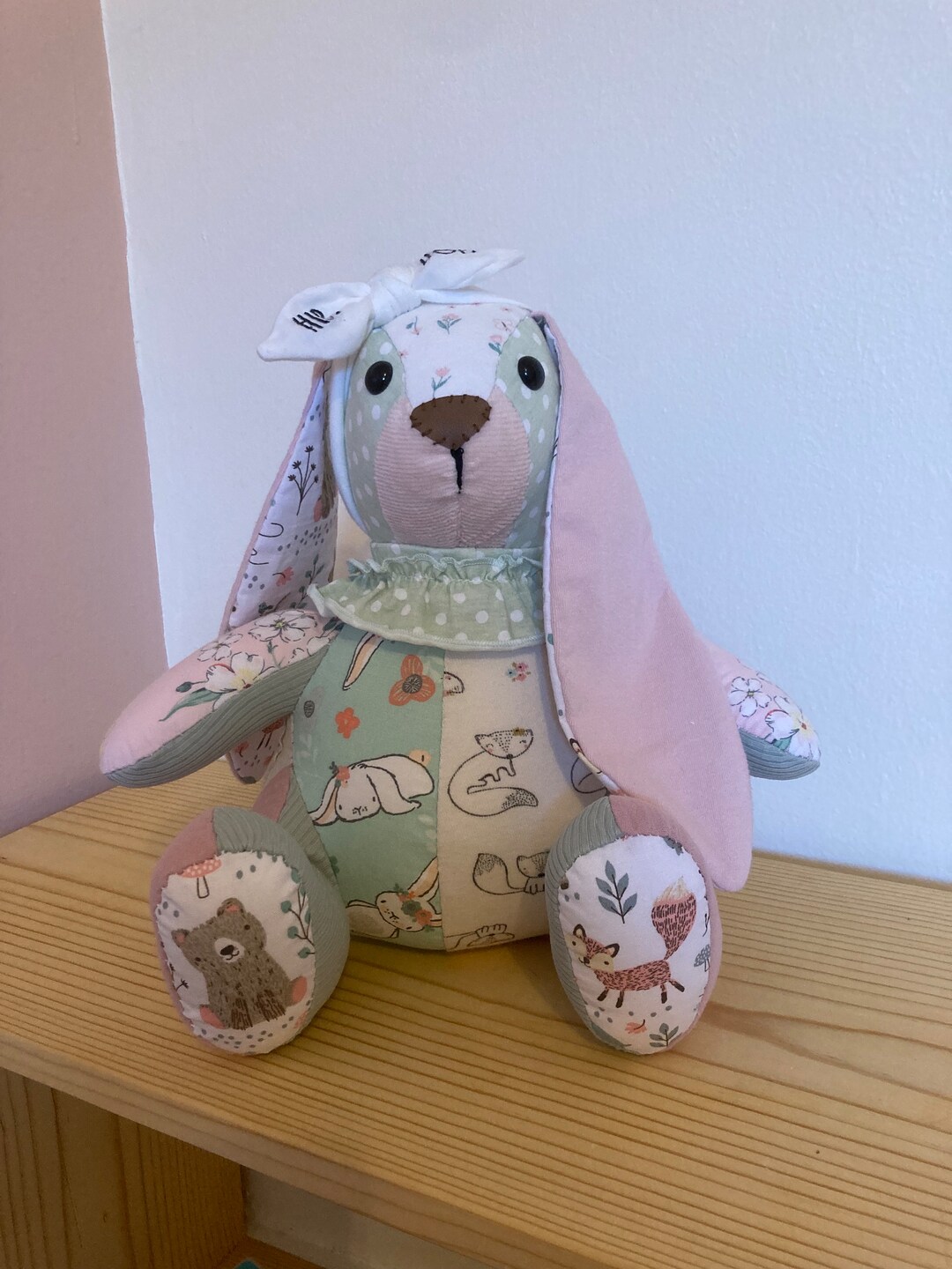 Patchwork Keepsake Bunny Memory Bunny Memorial Bunny Keepsake Bear Memory Bear Memorial Bear