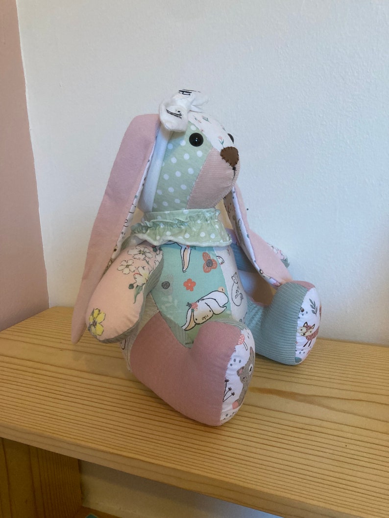Patchwork Keepsake Bunny Memory Bunny Memorial Bunny Keepsake Bear Memory Bear Memorial Bear