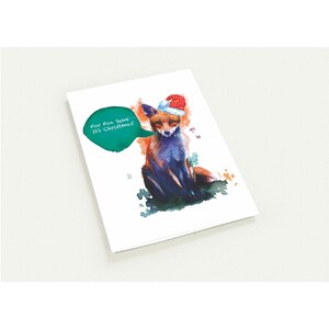 Lot de cartes de Noël - Illustration de renard par Whitney Saxton, papier écologique premium
