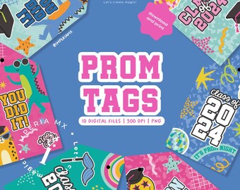 DIGITAL / Prom Tags / Gift Tags / Gift Cards / Graduation
