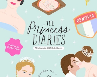 The Princess Diaries Cliparts, Illustrations from the movie The Princess Diaries, Princess Mia