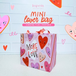 Digitaal / Valentijnsdag / Mini Lover Bag / Boutique Bag / Cadeautas / San Valentin