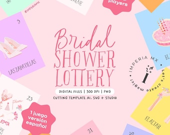 DIGITAL / 26 players / Bachelorette Party Lottery Game / Bingo / Bridal Shower / Bachelorette Party Lottery Game / Board Game