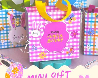 DIGITAL - Easter Mini Gift Bag, Easter Gift Bag, Mini Boutique Bag
