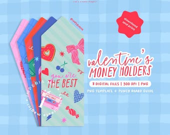 DIGITAL / Valentine's Money Holder / Envelope / Valentine's Money Envelopes / Love and Friendship