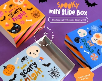 Halloween Mini Slide Box / Gift Box / Macaron Box