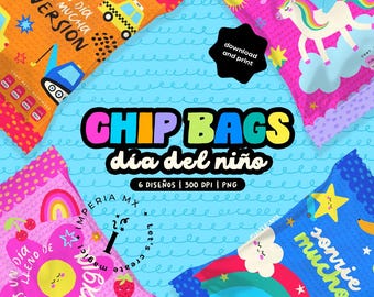 DIGITAL - Kids Chip Bags, Candy Bags, Children's Day Candy Bag