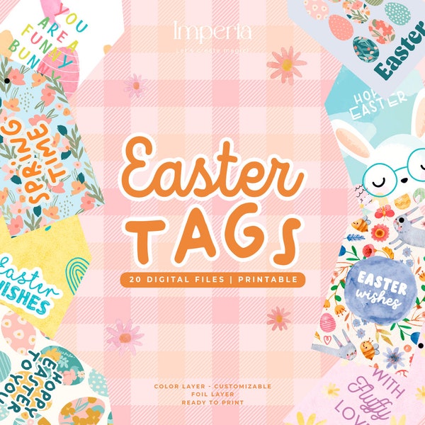 Easter Gift Tags / Etiqueta para regalo de Pascua