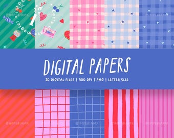 Valentines / Digital Papers / Valentine's Day Digital Papers