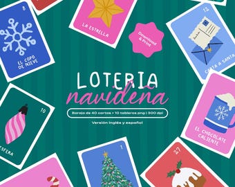 Christmas Lottery Game / Board Game / Digital File