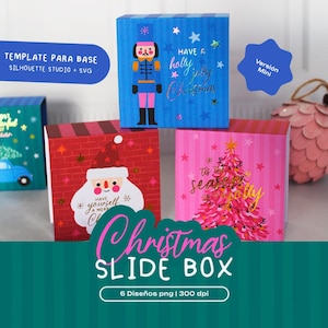 Christmas Mini Slide Box / Gift Box / Macarron Box / Christmas