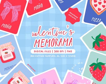DIGITAL / Memorama / Board game / Valentine&#39;s game / Valentine&#39;s Day / Game of love and friendship