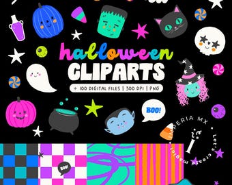Halloween Clipart / Digital Papaer / Quotes / Spooky Season