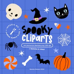 Clipart de Halloween / Papaer Digital / Citações / Temporada Assustadora