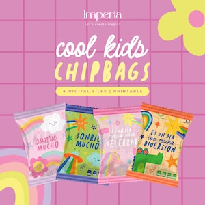 DIGITAL / Cool Kids ChipBags / Día del niño bolsa de frituras / Sabritas / Bolsas para dulces