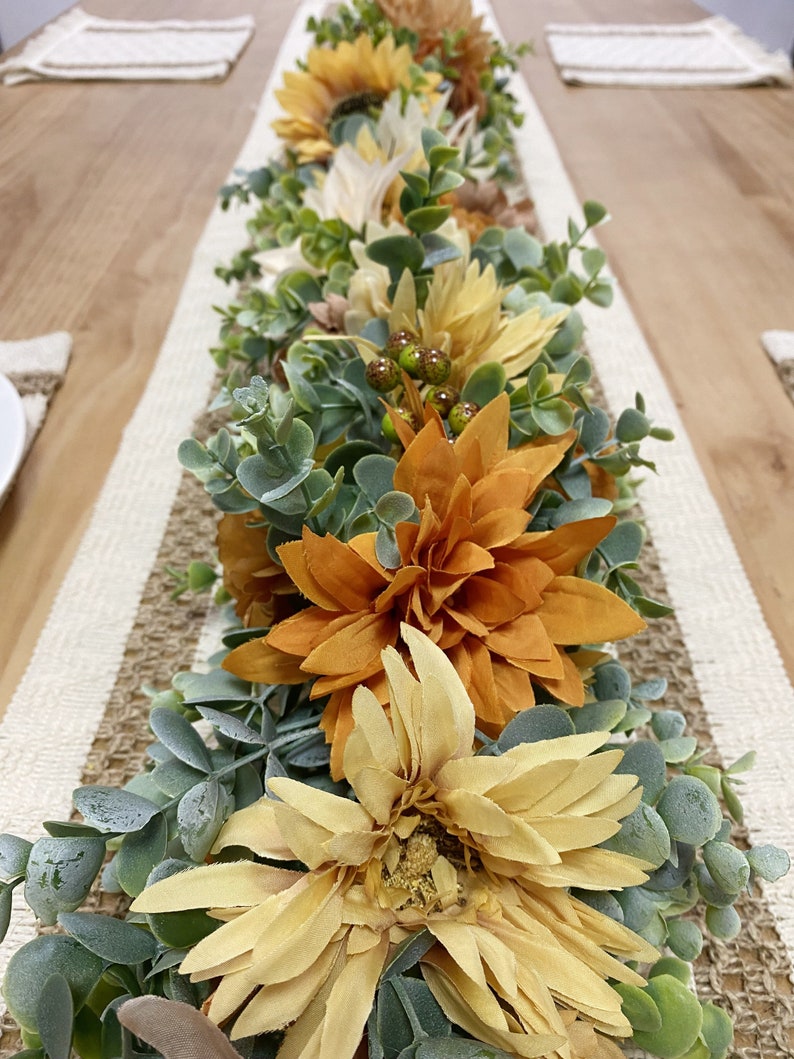 Eucalyptus Garland Flower Garland Table Runner Greenery Etsy