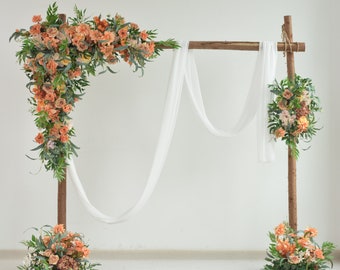 Fall Wedding Arch Flowers Wedding Swag Tieback Terracotta Wedding