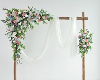 Wedding Flower Arrangements Arch Lavender Flowers Wedding Flower Swag in Pink, Champagne, Ivory