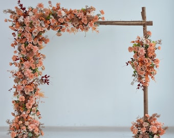 Fall Wedding Rust Orange Wedding Terracotta Wedding Arch Flower Arrangement