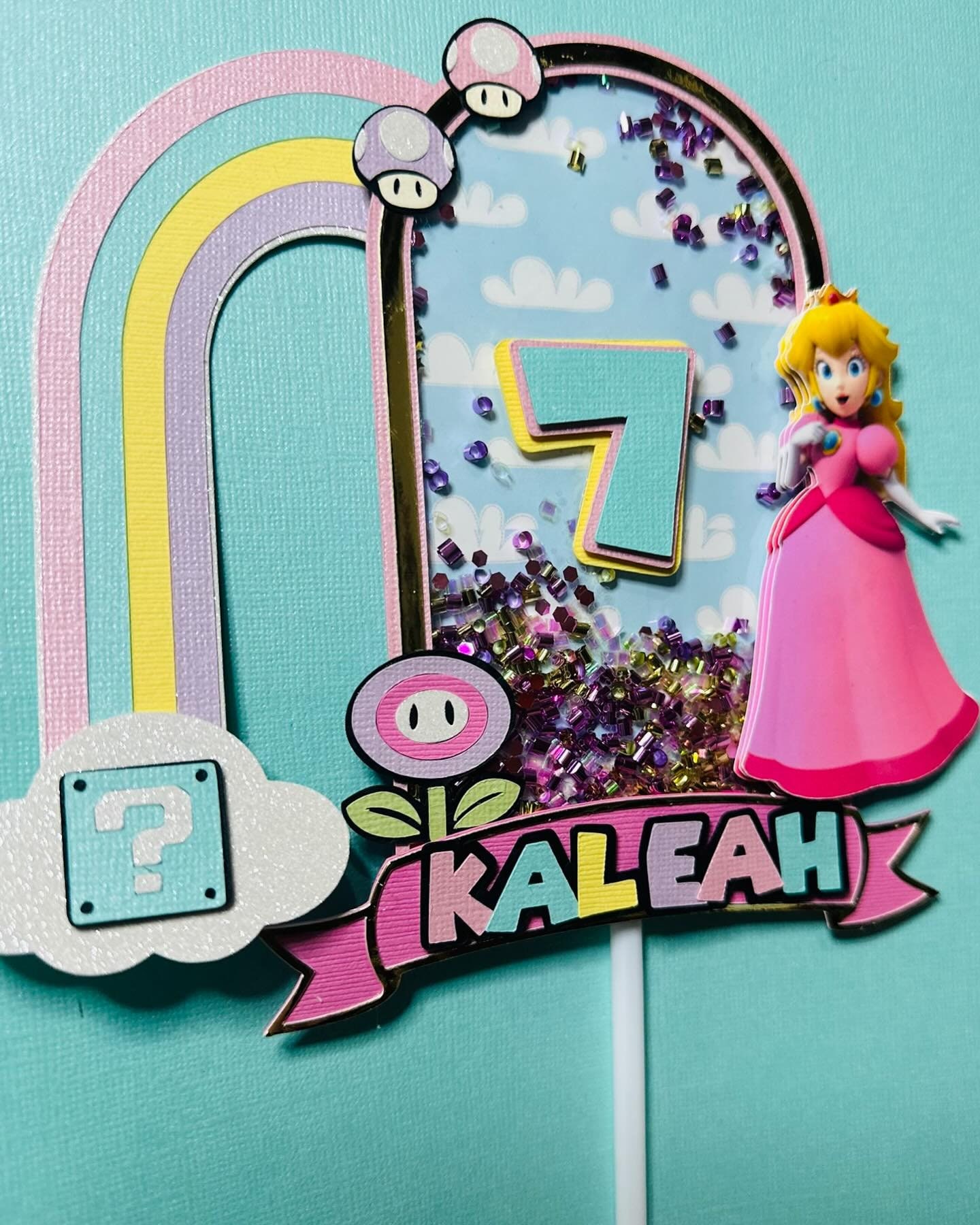 Princess Peach Cake Topper / Princess Peach Birthday Etsy