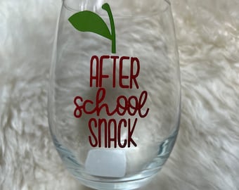 Personalized Teacher Wine Glass