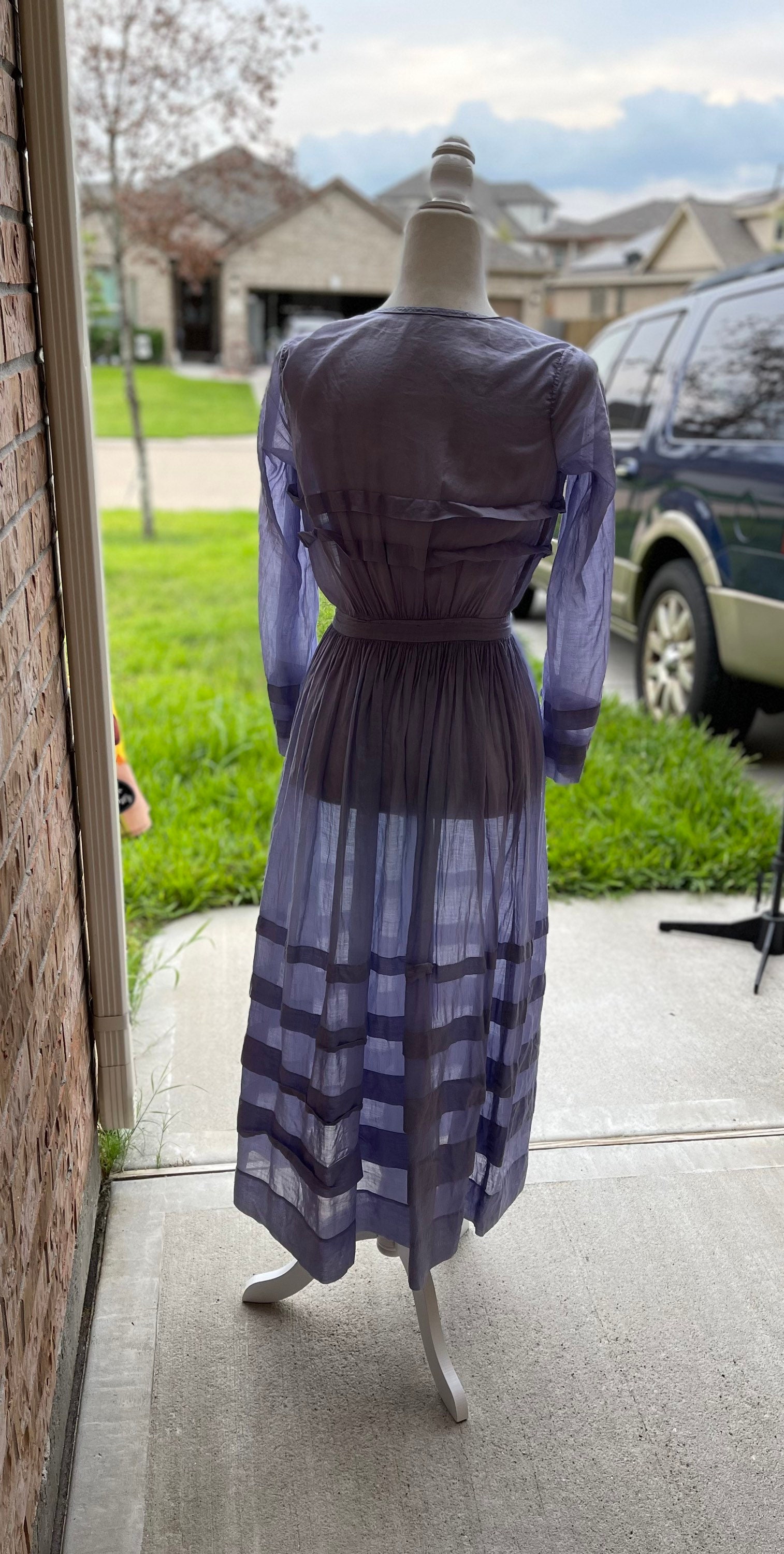 Vintage Antique Indigo Blue 1910s Edwardian Victorian Cotton Dress - Etsy Vintage Antique Indigo Blue 1910s Edwardian Victorian Cotton Dress - Etsy