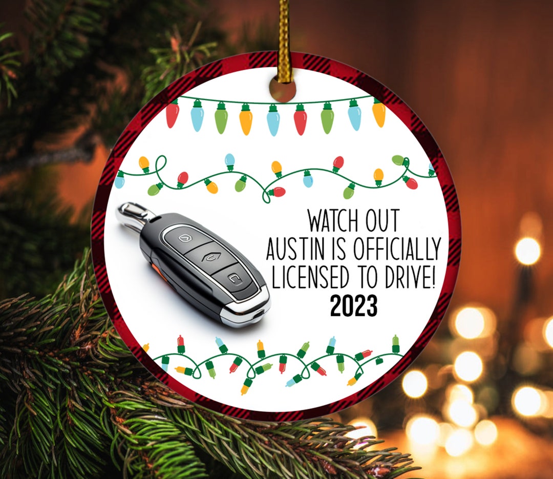 Personalized New Driver Christmas Ornament New License Etsy
