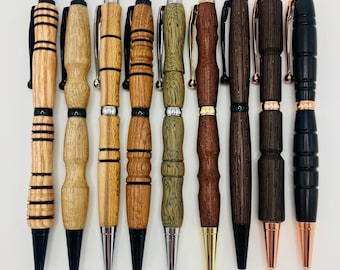 Domestic/Exotic Woods Pencil Collection, Handmade Mechanical Pencils