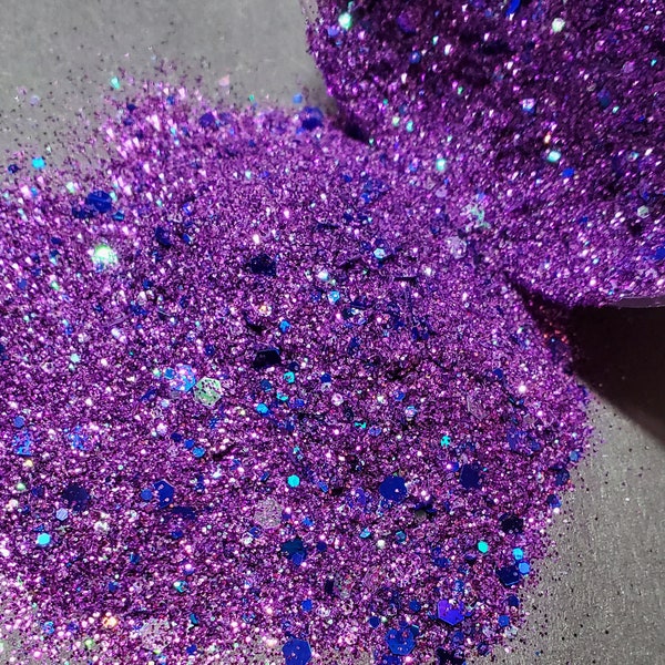 Fairy tale Glitter, chunky glitter,chunky mix,purple glitter, purple chunky glitter, glitter shaker, nail art, resin molds