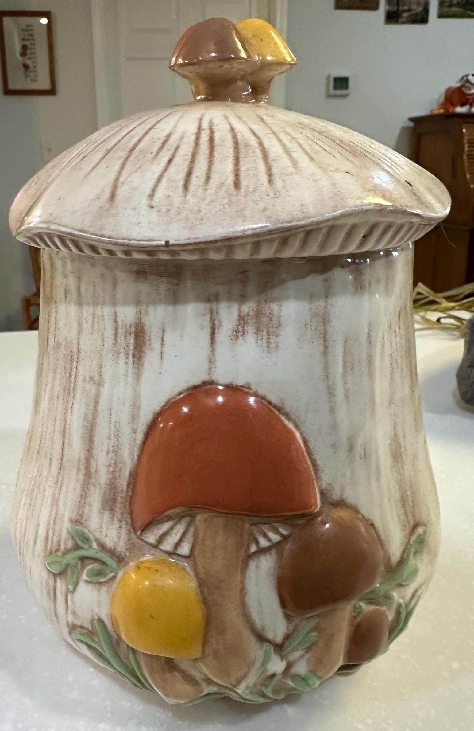 Mushroom Canister Set 1970s - Etsy