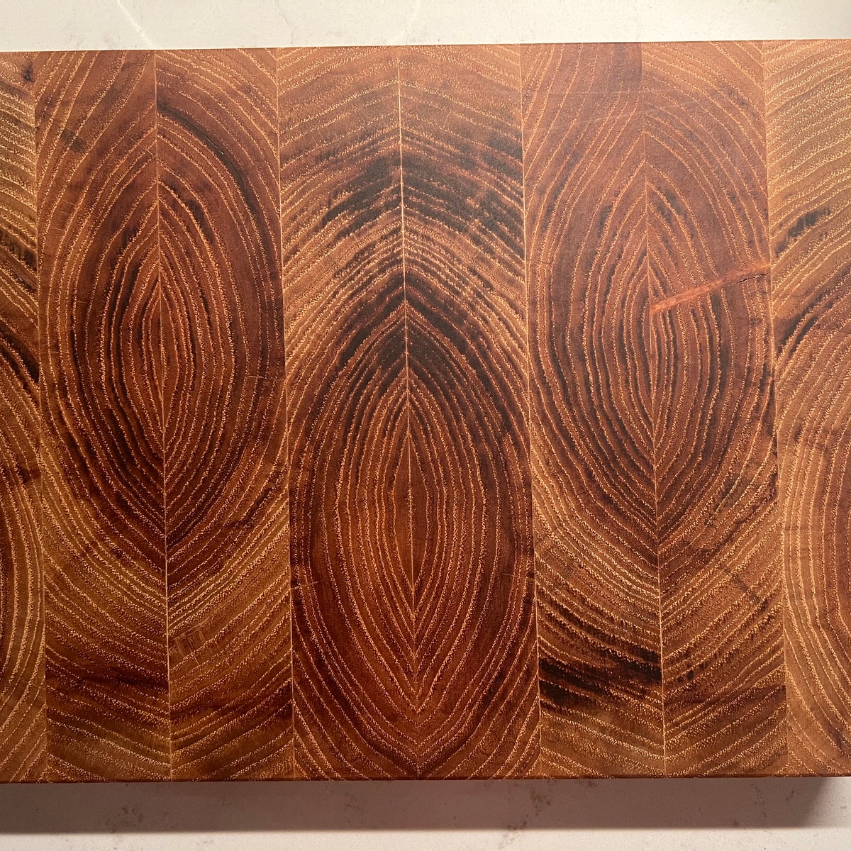 Handcrafted Small End Grain Pecan Cutting Board - Etsy - 9" x 6"