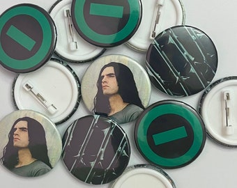 Type O Negative / Peter Steele Button Set - Collection of 3 TON Band Logo Pins