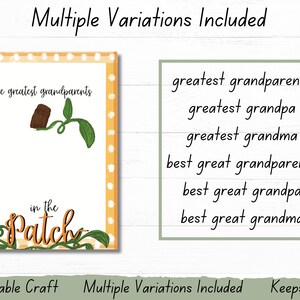 Fall Handprint Craft for Grandparents, Grandparent’s Day Craft, Baby and Toddler Handprint Craft ...