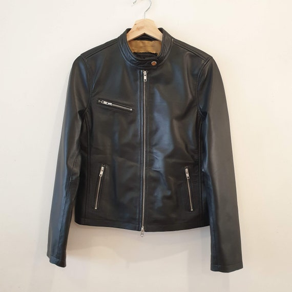Classic Racer Leather Jacket / Single Riders Leather Jacket