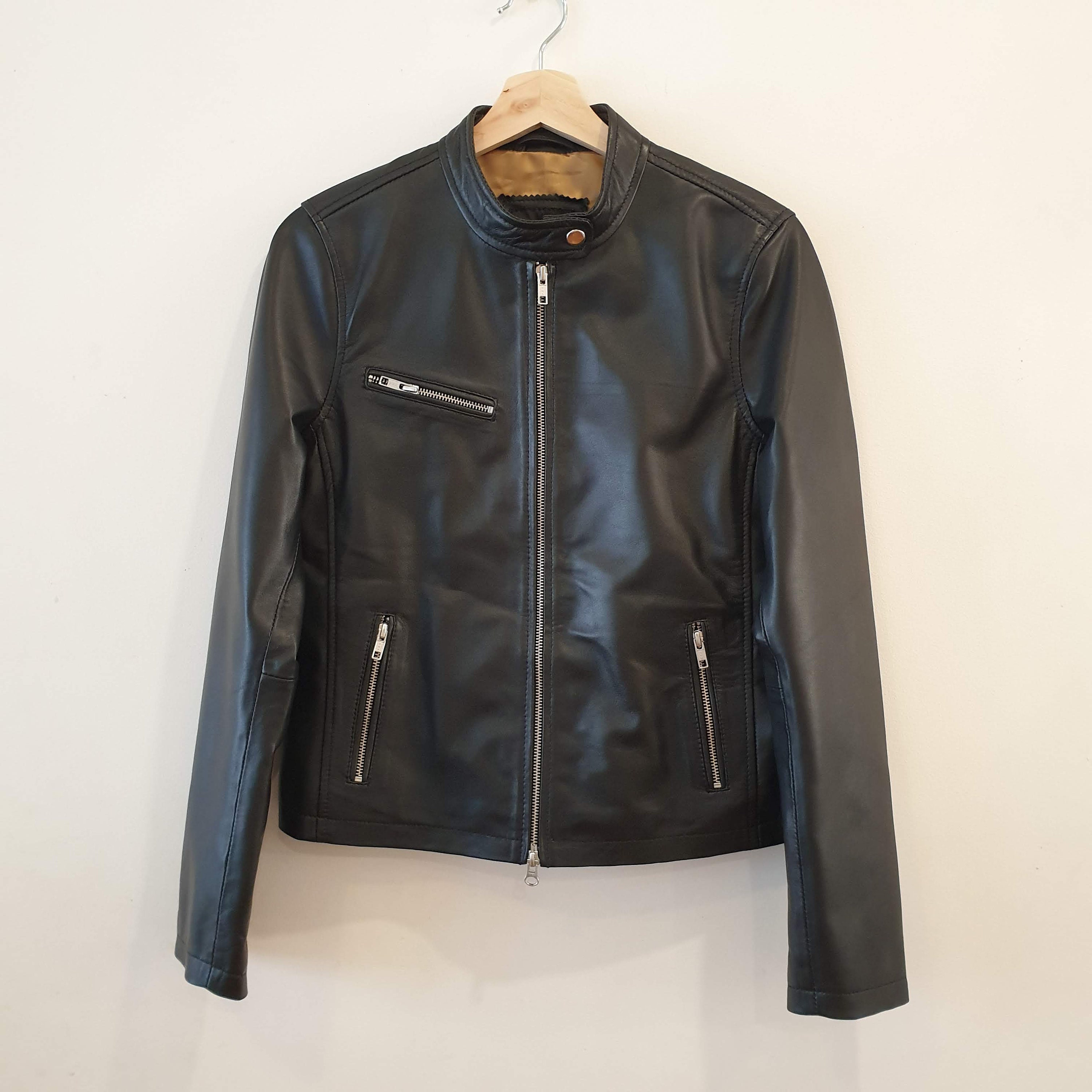 Classic Racer Leather Jacket / Single Riders Leather Jacket