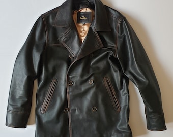Genuine Leather Peacoat / Goat nappa leather