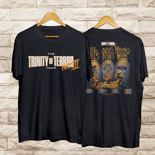 Discover Trinity Of Terror Tour Teil III 2022 Zweiseitiges T-Shirt