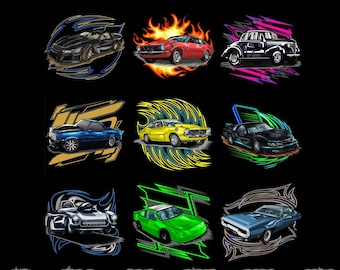 40+ Sports Car Vector Bundle PNG SVG AI