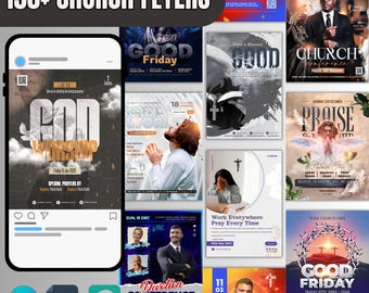 Church Flyer Template | Personalized Ministry Graphics | Pastor Promotion | Religious Conference | Worship Program
