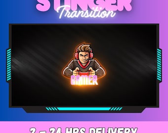 Custom Stinger Transition | Personalized Stream Overlay | Content Creator Branding | Channel Upgrade | Animated Scene Switcher